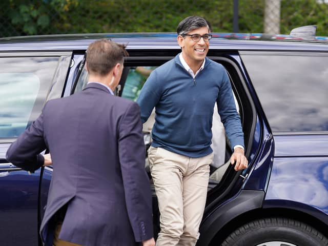 Rishi Sunak on the campaign trail (Picture: James Manning/PA Wire)
