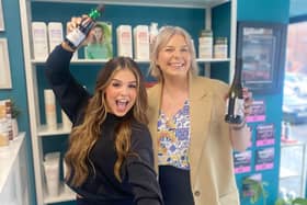 Victoria Woods and Isabella Pasqualino celebrate the news!