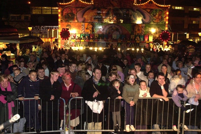 This was the scene of the 2004 Christmas lights switch-on event in 2004 - are you in the crowd?
