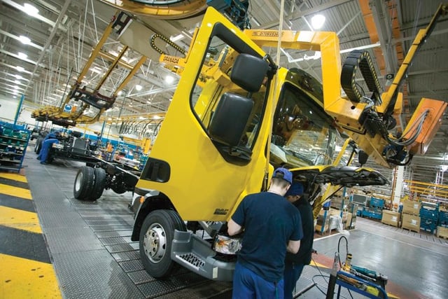 On the production line at Leyland DAF in 2007