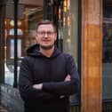 Mark O'Rourke outside his as yet "unnamed" restaurant in the Miller Arcade, Preston.