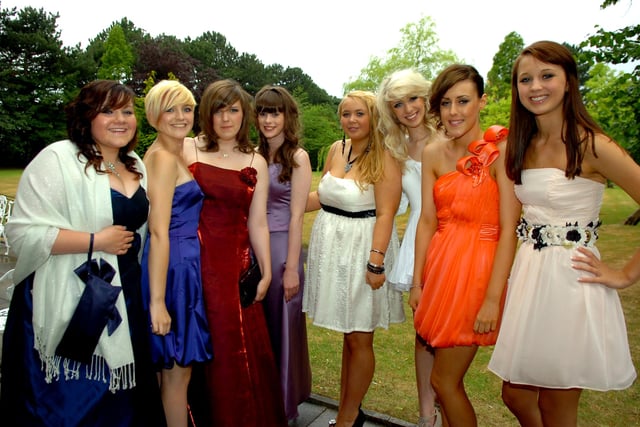 It's 2010 and prom night at Farington Lodge for these ladies from Penwortham Girls High School