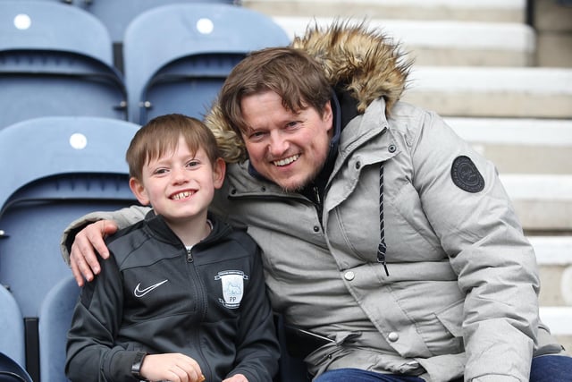 These two PNE fans were smiling before kick-off and would certainly have been after the 2-1 win