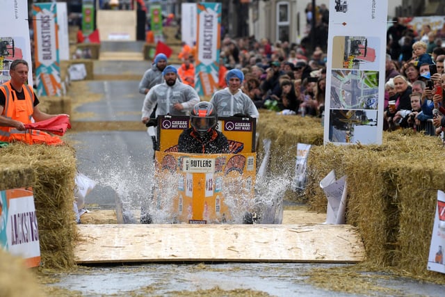 Drivers revelled in the challenge of the Longridge Soap Box Derby.