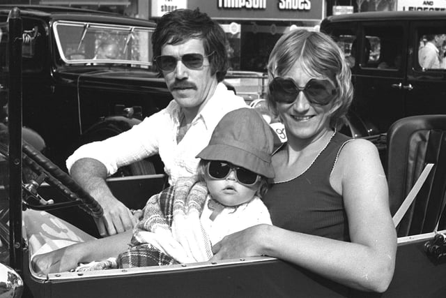 This family is keeping it cool at the Vintage Car Show on the Flag Market in Preston