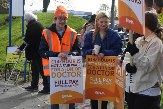 The BMA has estimated that up to 50,000 junior doctors are out on strike