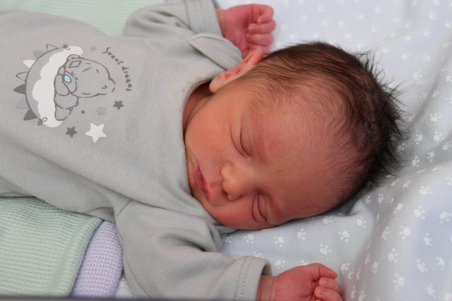 Baby Custódio Martins, born at Royal Preston Hospital on 10 July at 10:00, weighing 2.430kg, to Ana and Vitor Martins of Preston