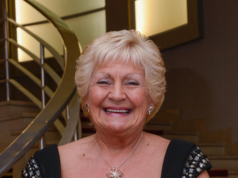 Rita Dempsey at a Midland Hotel Miss Great Britain 1968 Reunion Dinner.