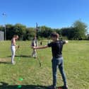 Youngsters enjoy archery at Lower Lane Community Centre