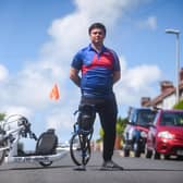 Veteran Lee Warburton is riding from Blackpool tower to the Eiffel tower to raise money for Help for Heroes
