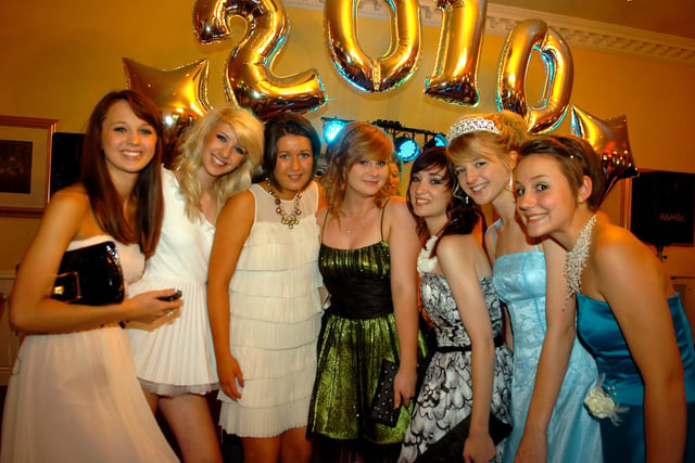 All smiles for the 2010 Penwortham Girls High School prom at Farington Lodge