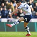 Milutin Osmajic scores PNE's second goal on Saturday (photo: Dave Howarth/CameraSport)