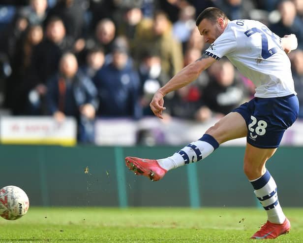 Milutin Osmajic scores PNE's second goal on Saturday (photo: Dave Howarth/CameraSport)