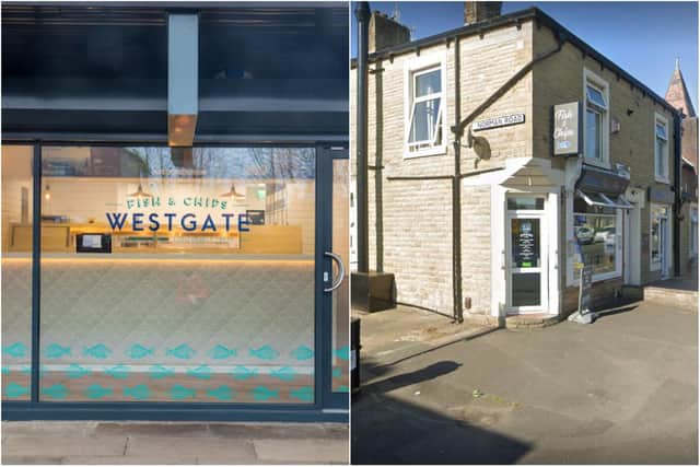 Westgate Fish & Chips in Morecambe and Westend Fish & Chips in Oswaldtwistle are the two finalists from Lancashire (Credit: Google)