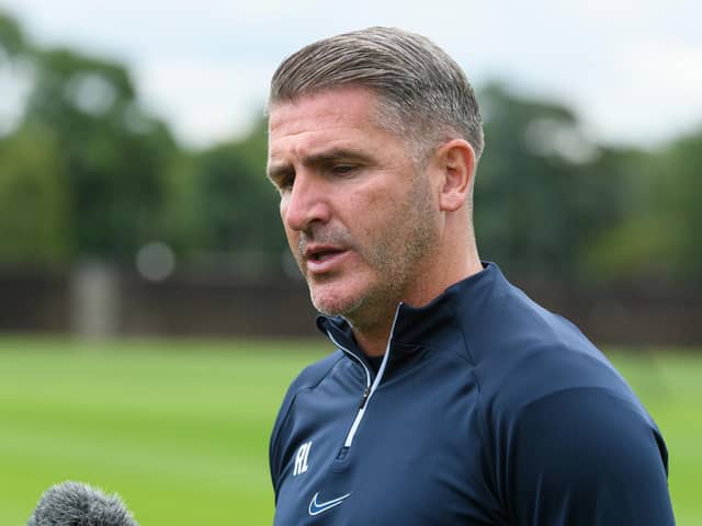 Preston North End manager Ryan Lowe at the media day at Euxton Training Ground. Photo: Kelvin Stuttard
