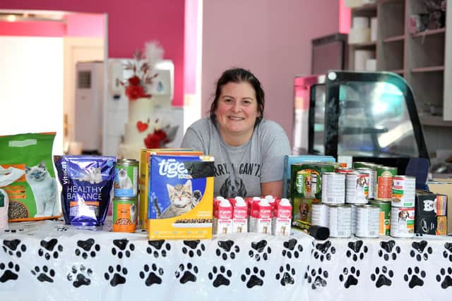 Owner of Victoria's Cakes Vicky Brown has started a pet food bank in Leyland