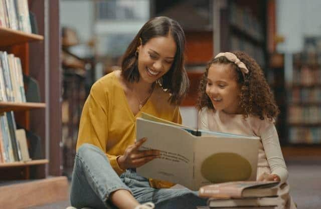 Parent and child reading