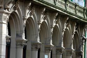 The entranceway to the old Booths, now Waterstones in Preston