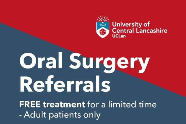 Oral Surgery Dental Treatment available for Lancashire patients at UCLan Community Dental Clinic