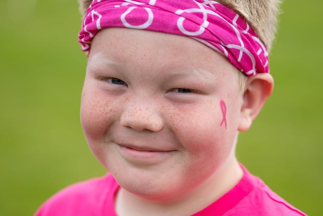 Joel Oliver was among the younger competitors in the Race for Life at Preston's Moor Park