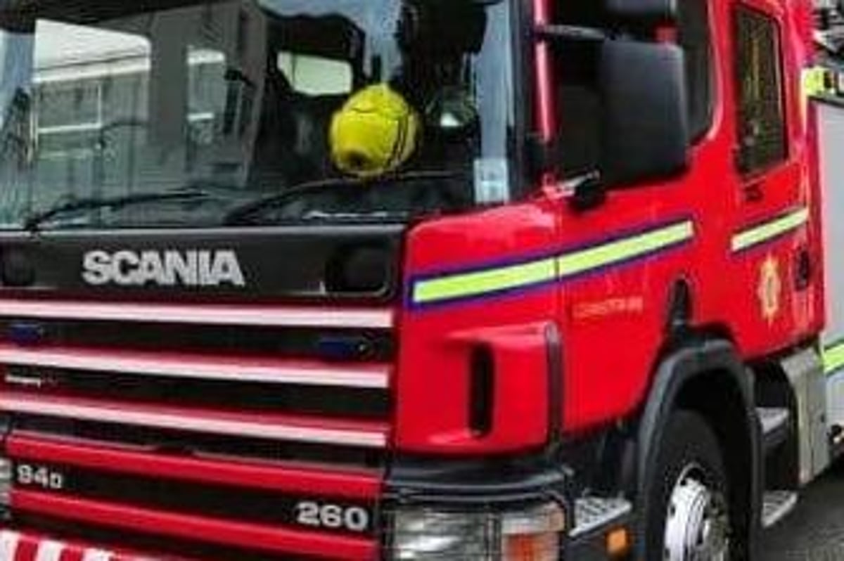 Firefighters tackle blaze at Chorley address for two hours as casualty treated at scene