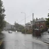 Firefighters responded after a person got stuck inside their vehicle on a flooded road in Fulwood (Credit: @Preston_Fire_