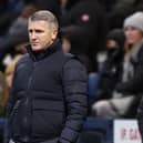 Ryan Lowe was not too pleased with the decision to award Leeds United a penalty. Preston North End suffered a late defeat on Sunday. (Image: Camera Sport)