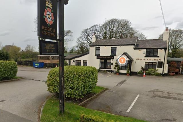 The Rose And Crown at 220 Southport Road, Ulnes Walton, Leyland, also received 5 stars when rated on March 14.