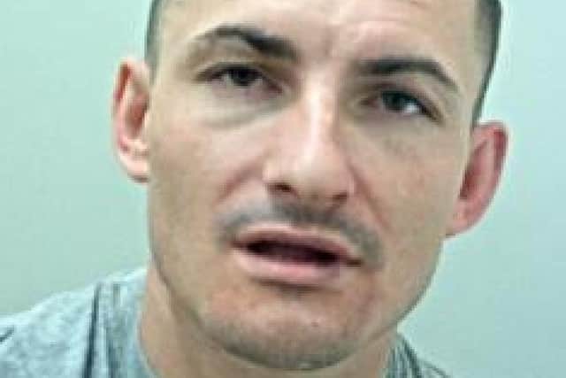 Have you seen William Cross? He is wanted after "£40k worth" of plant machinery was stolen from a business in Rossendale (Credit: Lancashire Police)