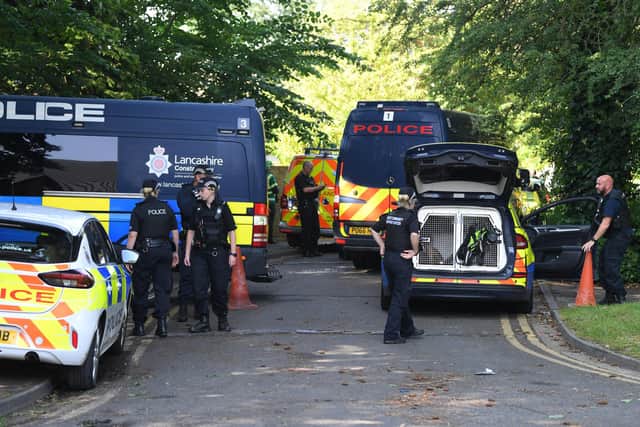 Police confirmed “quantity of items of concern” were found during the pre-planned warrant
