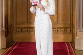 Anna Hopkin with her MBE