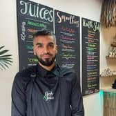 New business Herb & Juice, owned by Nasser Ashraf, has opened in Burnley's Standish Street