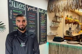New business Herb & Juice, owned by Nasser Ashraf, has opened in Burnley's Standish Street