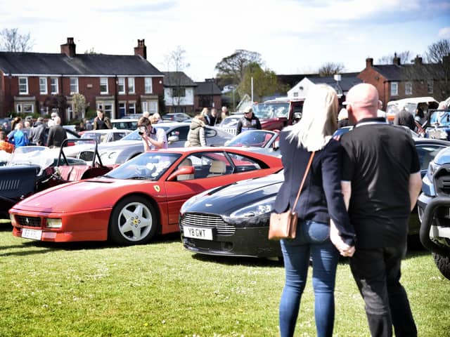 Ferraris and Aston Martins at Wrea Green in 2022