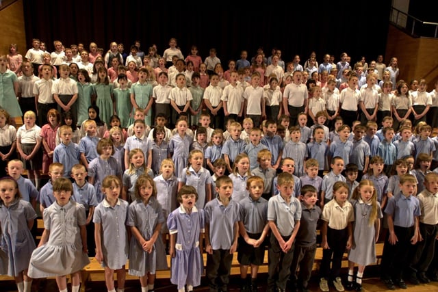 The choir at the Preston Schools Music Festival