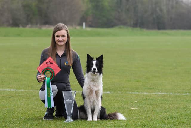 Nicola Wildman - pictured with one of her Crufts award-winning dogs, Zest - has asked a planning inspector to have the final say over a proposed new base for her training school
