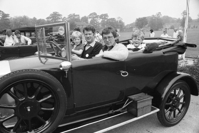 Tony Craven with sons, Andrew and Christopher, with co-driver Peter Dixon, all of Hoyle Lane, Cottam, Preston, in a 1921 Albert Allweather, took part in the Manchester to Blackpool veteran and vintage run. The event, organised by the Lancashire Automobile Club, is the largest road rally outside of the London to Brighton