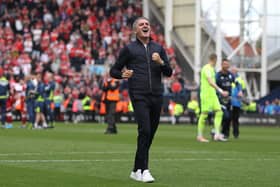 Preston North End manager Ryan Lowe after the final game of last season.