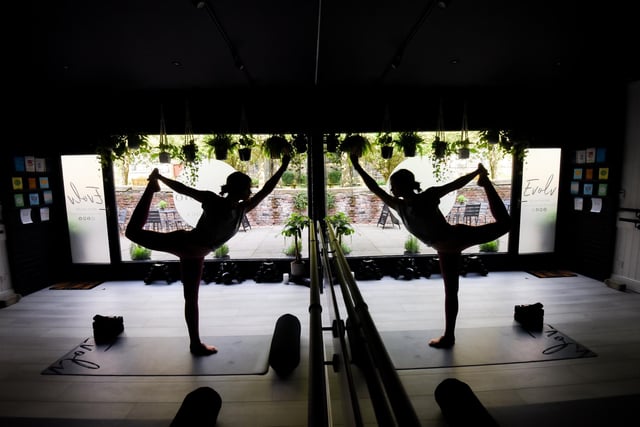 Members can join in Yoga, Pilates and Barre classes in the boutique studio. Pictured: Tina Brodrick.
