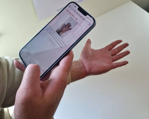 Citizen scientists can upload images of their hands using a special H-Unique app