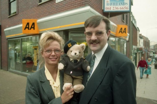 Staff at the opening of the AA shop in Chorley
August 1993