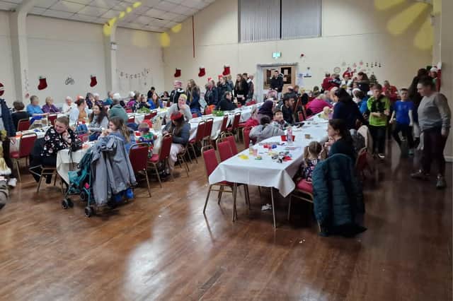 The Christmas social organised by Longridge Town Council at the Civic Hall where all food and drinks had been free for those who attended.