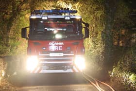 Firemen were called out to a shed on fire in Heysham.