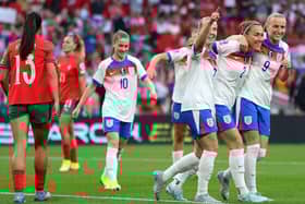 The Lionesses 6-0 win against Portugal. Photo: BBC