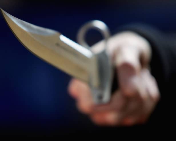 Moped mugger pulls knife on men walking home from night out in town