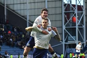 Preston North End's Emil Riis Jakobsen is congratulated on scoring his team’s second goal 

Photographer Dave Howarth / CameraSport

The EFL Sky Bet Championship - Preston North End v Middlesbrough - Saturday 25th January 2025 - Deepdale - Preston

World Copyright © 2025 CameraSport. All rights reserved. 43 Linden Ave. Countesthorpe. Leicester. England. LE8 5PG - Tel: +44 (0) 116 277 4147 - admin@camerasport.com - www.camerasport.com