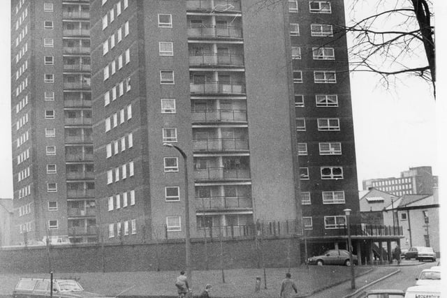 When this image was taken in 1985 coachloads of teenagers from London, Birmingham and Manchester were reported to be paying £2 admission to tower block session parties where they were given a price list of drink and narcotics