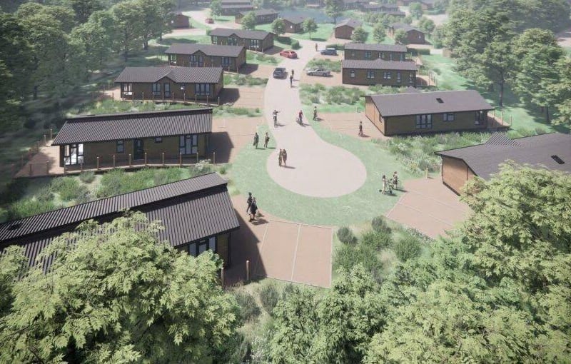 How some of the 130 lodges on Goosnargh Holiday Village will look (image: FWP Limited, via Preston City Council planning portal)