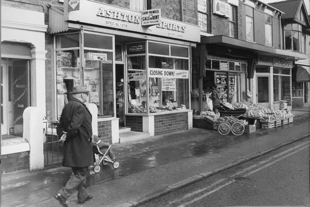 Here's a sight that is never seen any more, but was common in the 70s and even the 80s - a baby in a pram, sat outside a shop. This picture was taken in November 1975