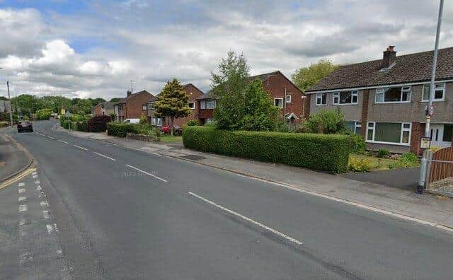 A raft of measures designed to reduce speeds on Duddle Lane in Walton-le-Dale will be introduced - including warning lights around the school lollipop patrol at the junction with Severn Drive  (image:  Google)